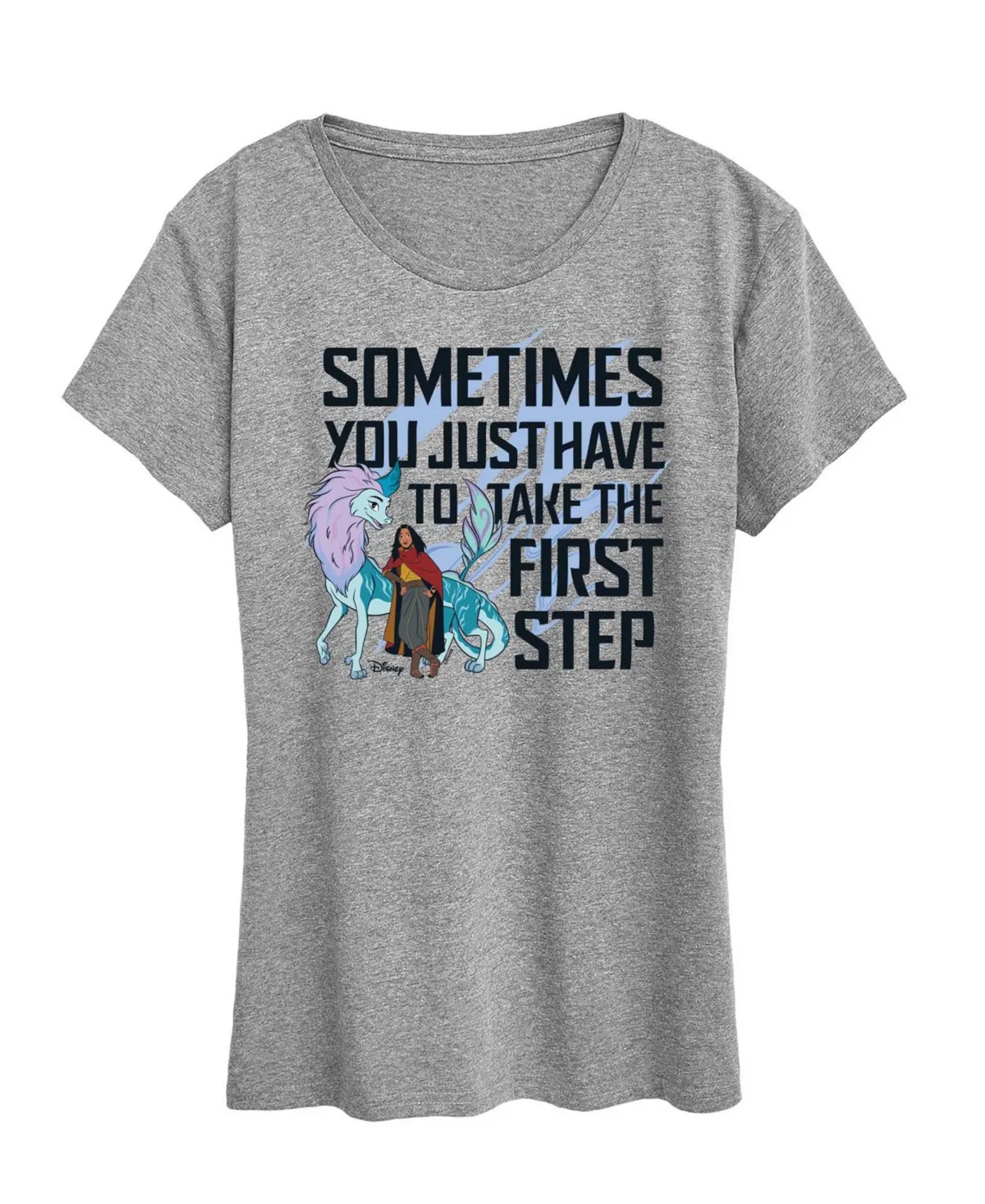 Raya and the Last Dragon Take the First Step Graphic T-Shirt by Hybrid Apparel