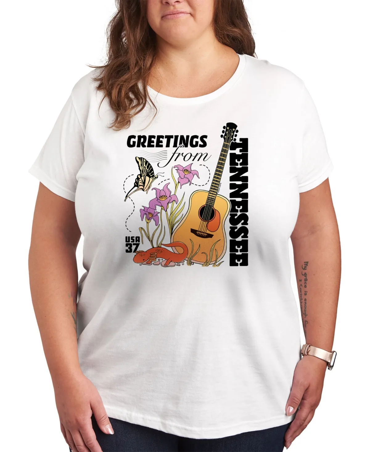 Tennessee Stamp Graphic T-Shirt by Hybrid Apparel