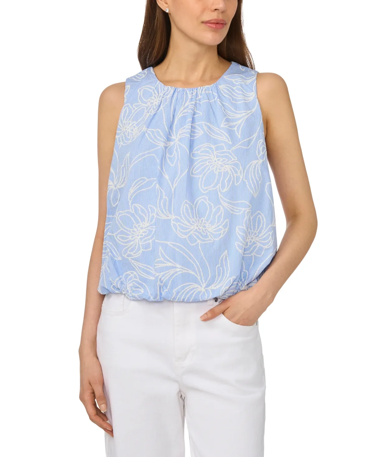Sleeveless Bubble Top by Cece