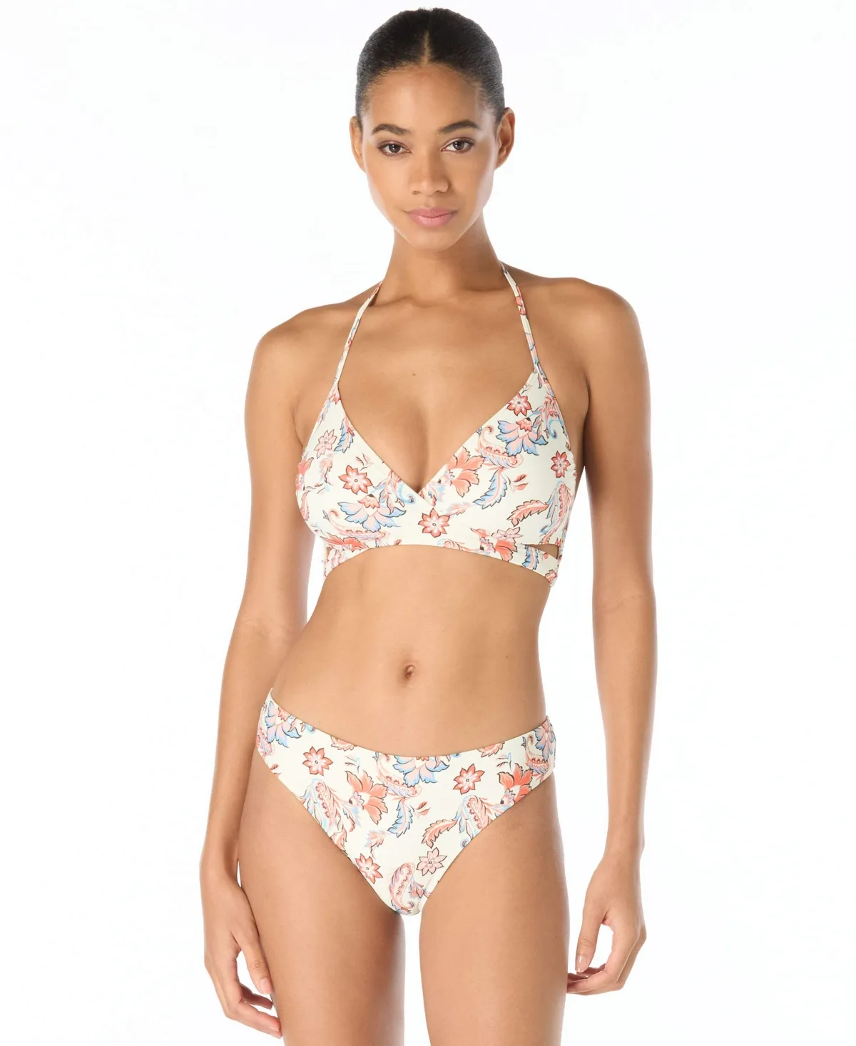 Cross-Front Swim Top by Vince Camuto