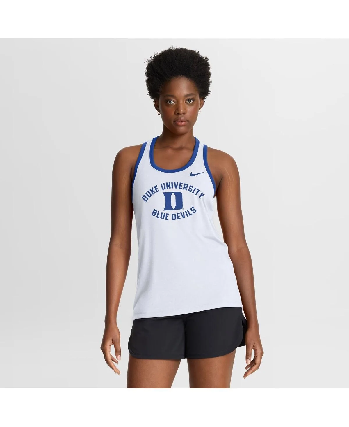 Duke Blue Devils Uni Name Tri-Blend Dri-Fit Tank Top by Nike
