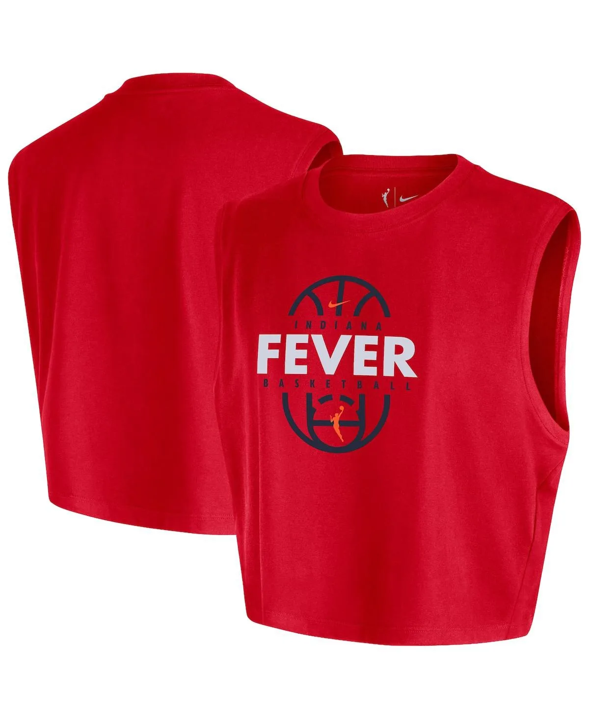 Indiana Fever 2026 Authentic On-Court Sleeveless Cropped T-Shirt by Nike