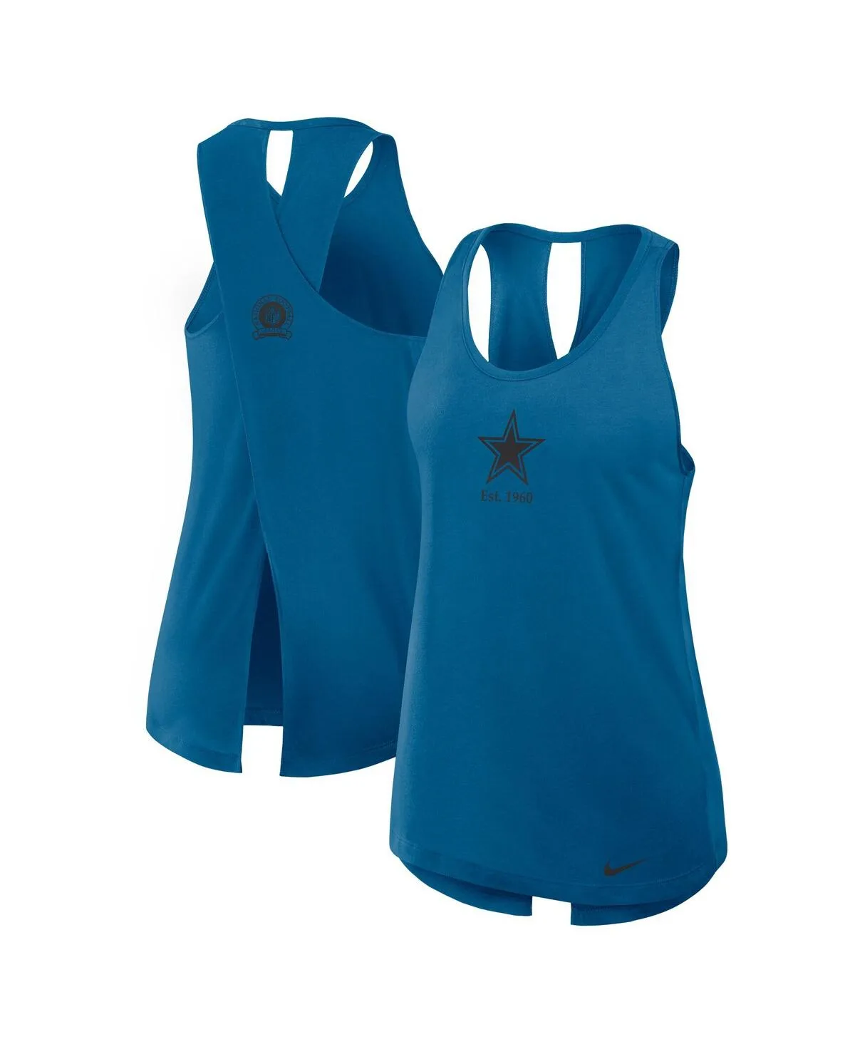 Dallas Cowboys Glory Crisscross Performance Tank Top by Nike