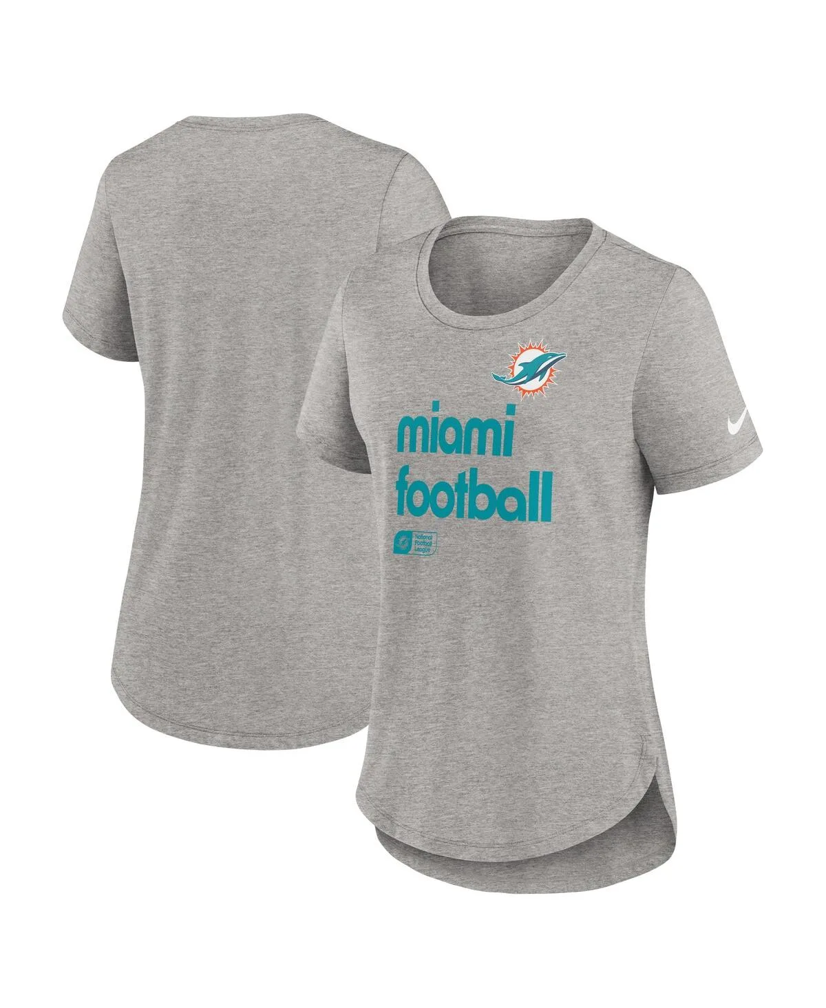 Miami Dolphins Team Shout-Out Tri-Blend T-Shirt by Nike