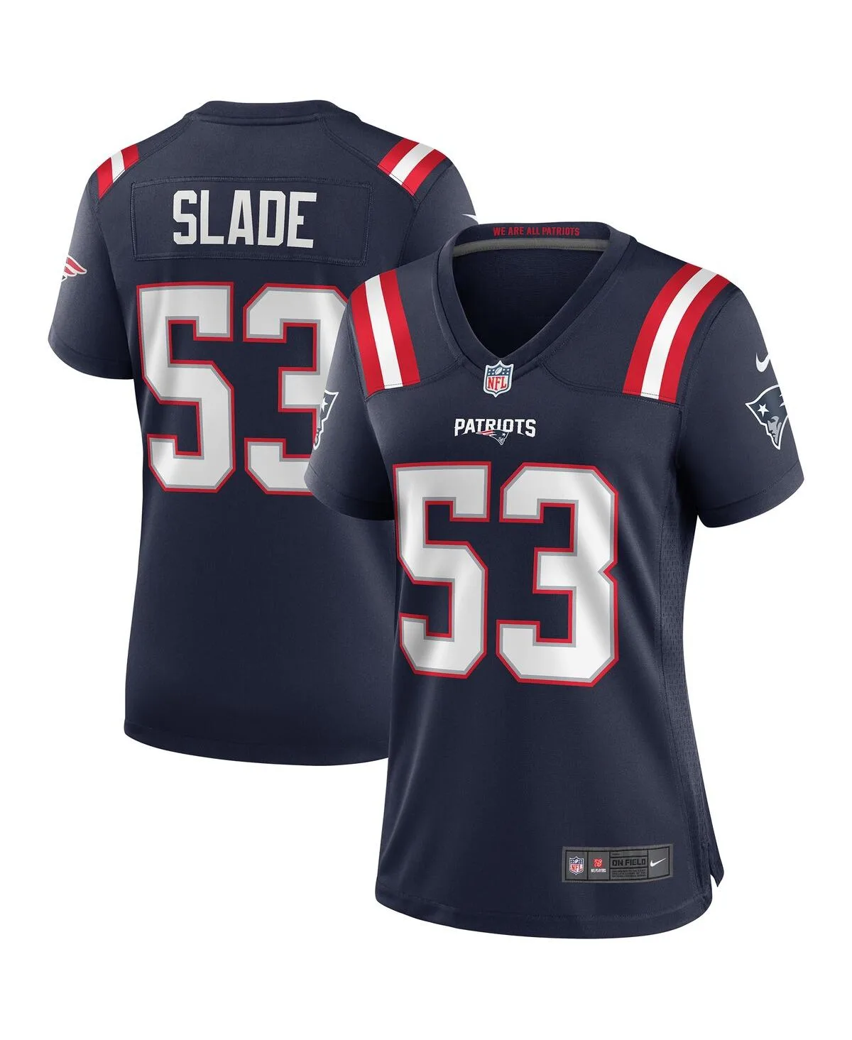 Chris Slade New England Patriots Game Retired Player Jersey by Nike