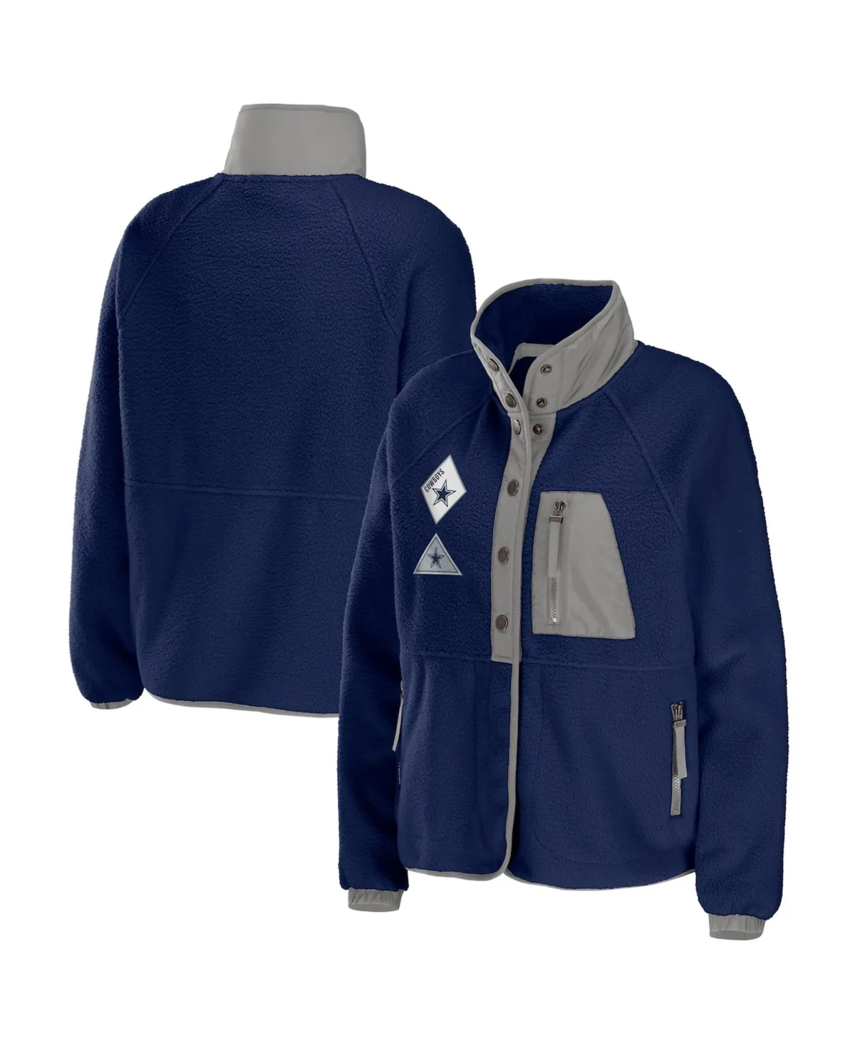 Dallas Cowboys Polar Fleece Raglan Full-Snap Jacket by Wear By Erin Andrews