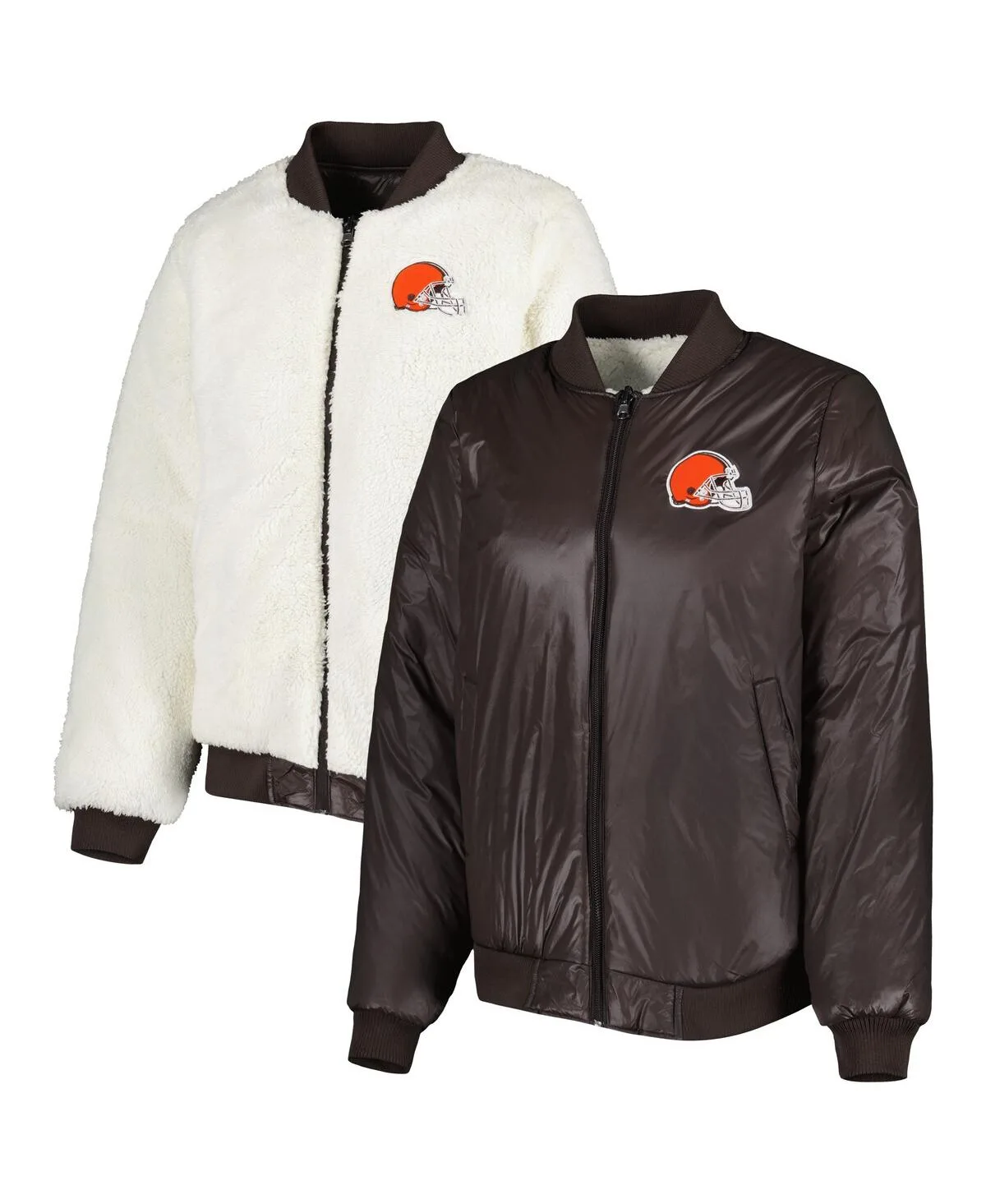Cleveland Browns Switchback Reversible Full-Zip Jacket by G-iii 4her By Carl Banks