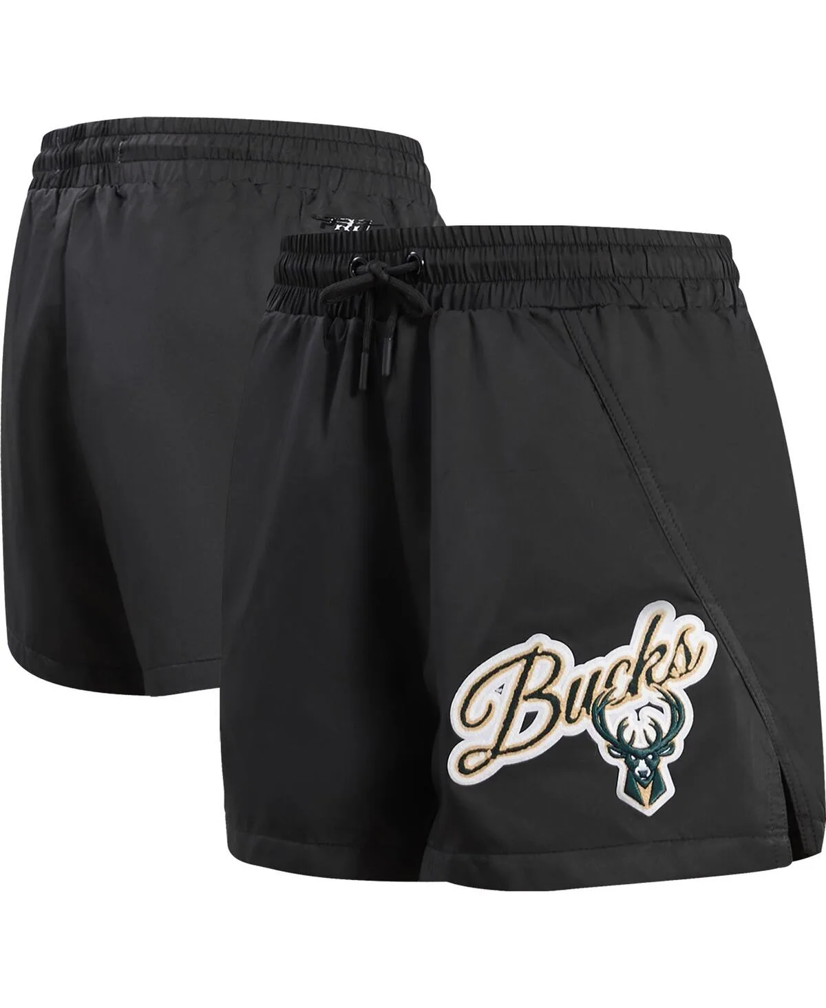 Milwaukee Bucks Script Woven Shorts by Pro Standard