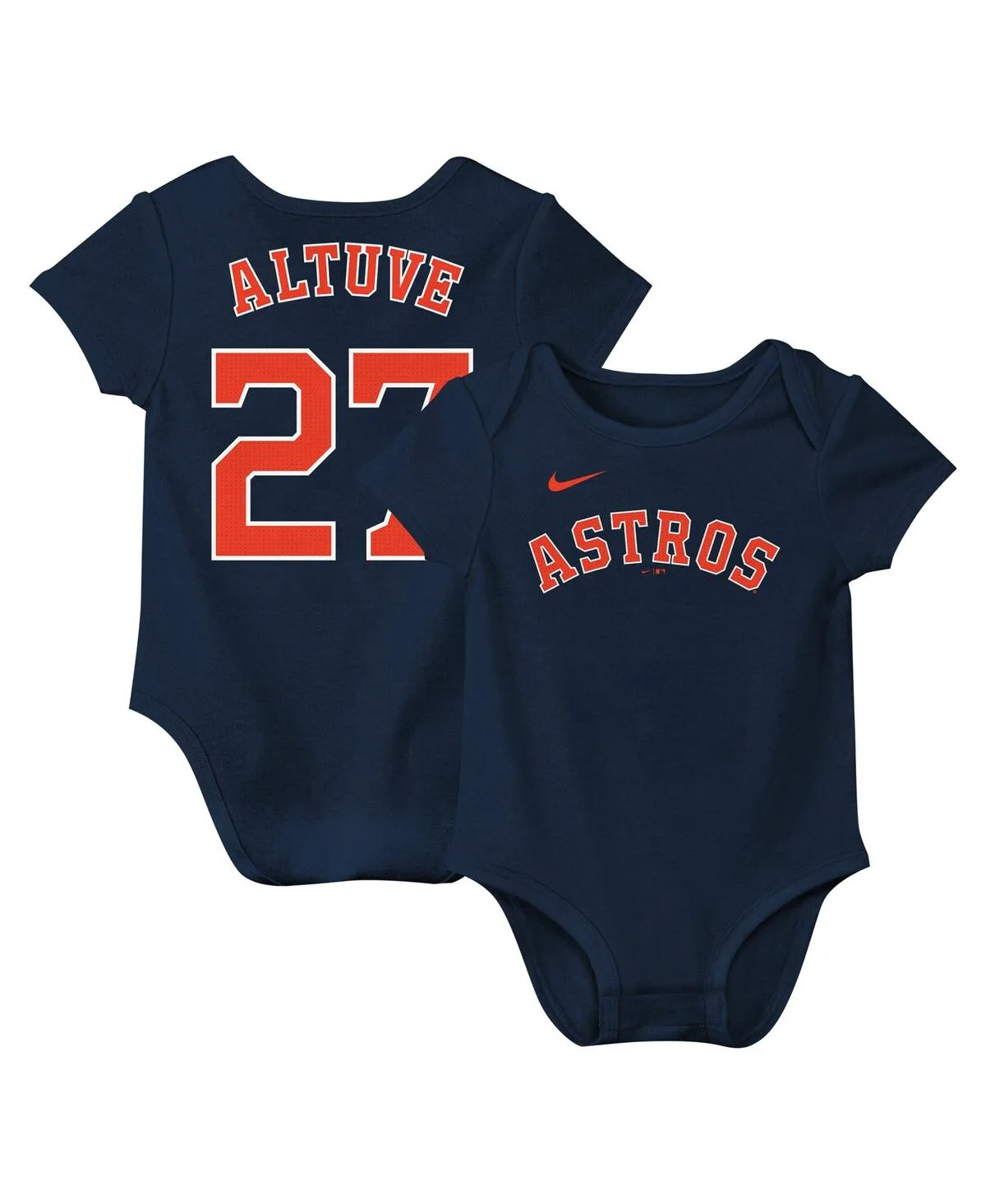 Jose Altuve Houston Astros Fuse Name Number Bodysuit by Nike