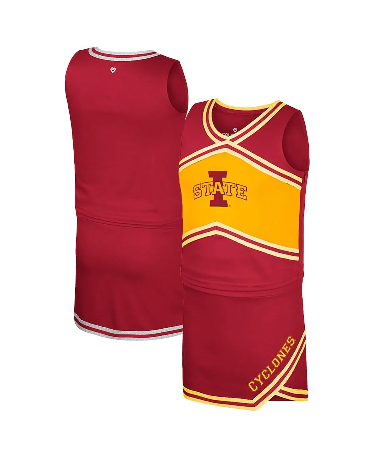 Iowa State Cyclones Cheerleader Top and Skirt Set by Colosseum