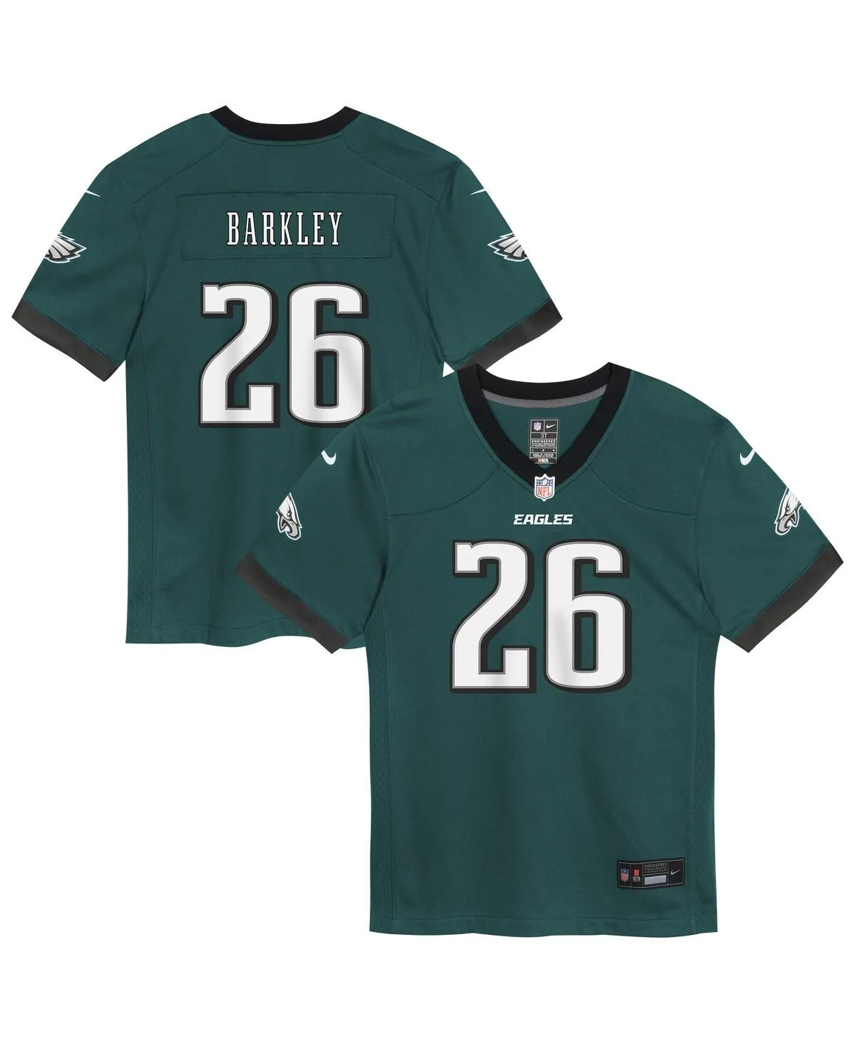 Saquon Barkley Philadelphia Eagles Team Player Game Jersey by Nike