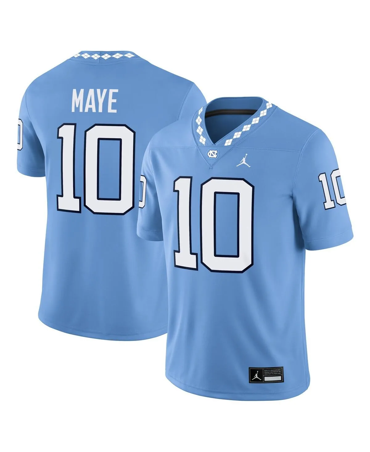 Drake Maye North Carolina Tar Heels Home Game Jersey by Jordan