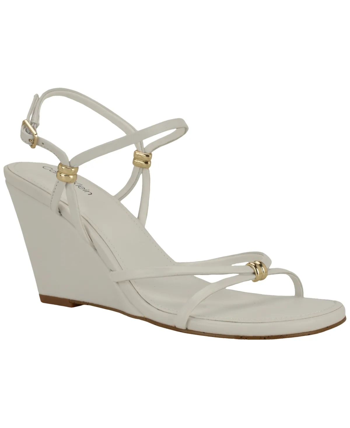 Deliney Round Toe Wedge Sandals