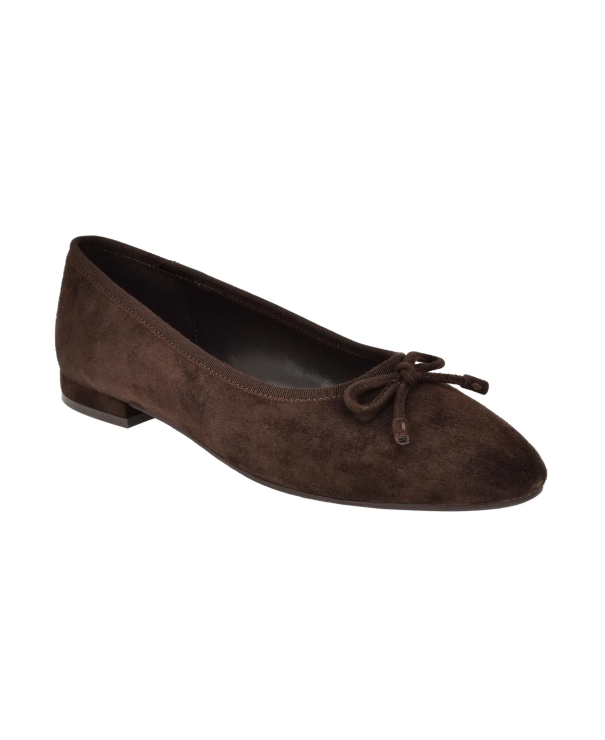 Cyrie Suede Low Block Heel Ballet Flats