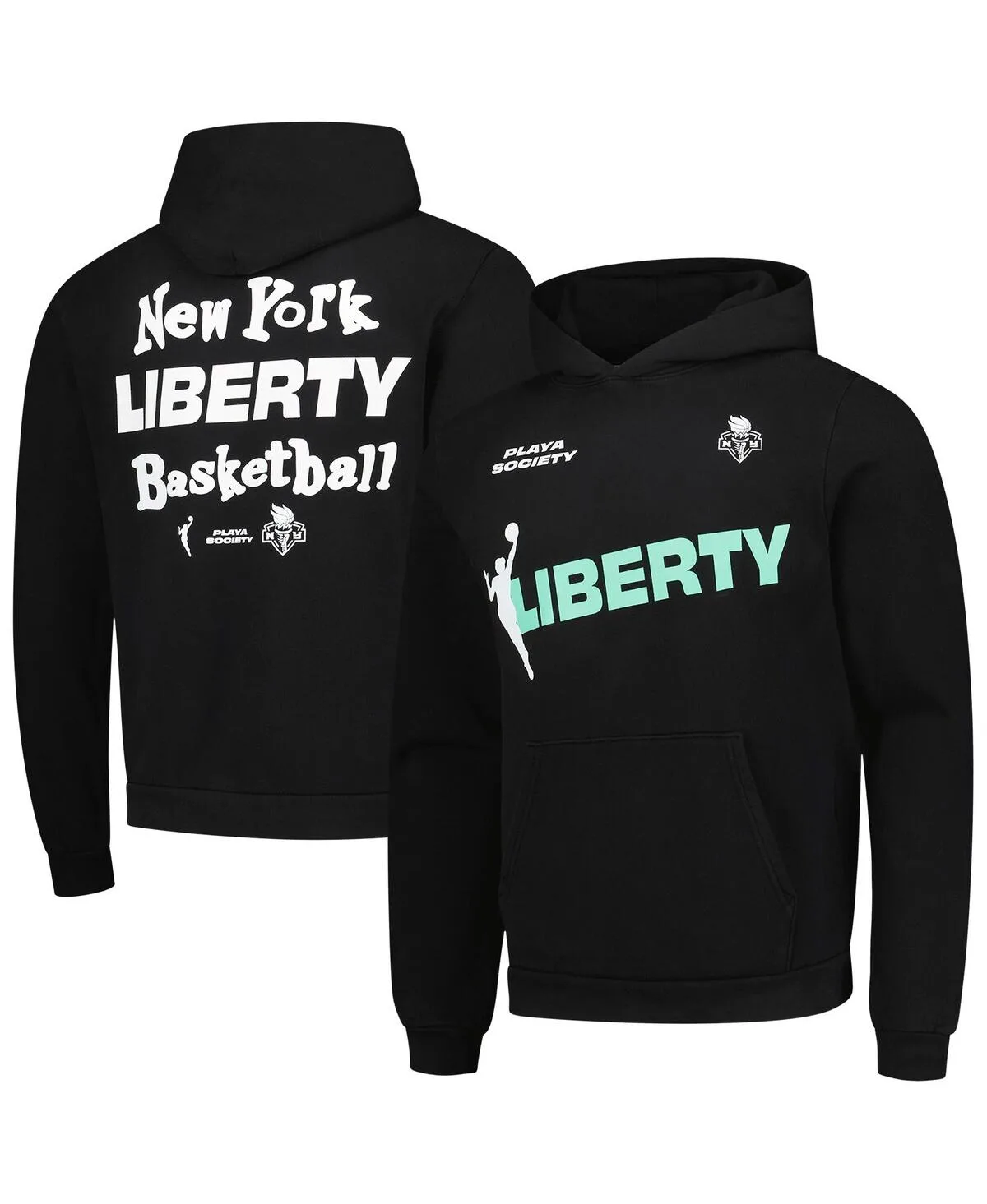 New York Liberty Team Pullover Hoodie by Playa Society