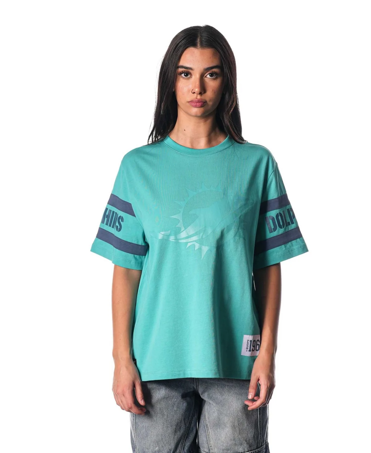 Miami Dolphins Drop Shoulder T-Shirt by The Wild Collective