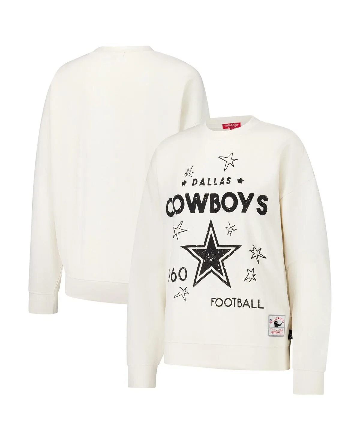 Dallas Cowboys Lightweight 3.0 Logo Pullover Sweatshirt by Mitchell & Ness