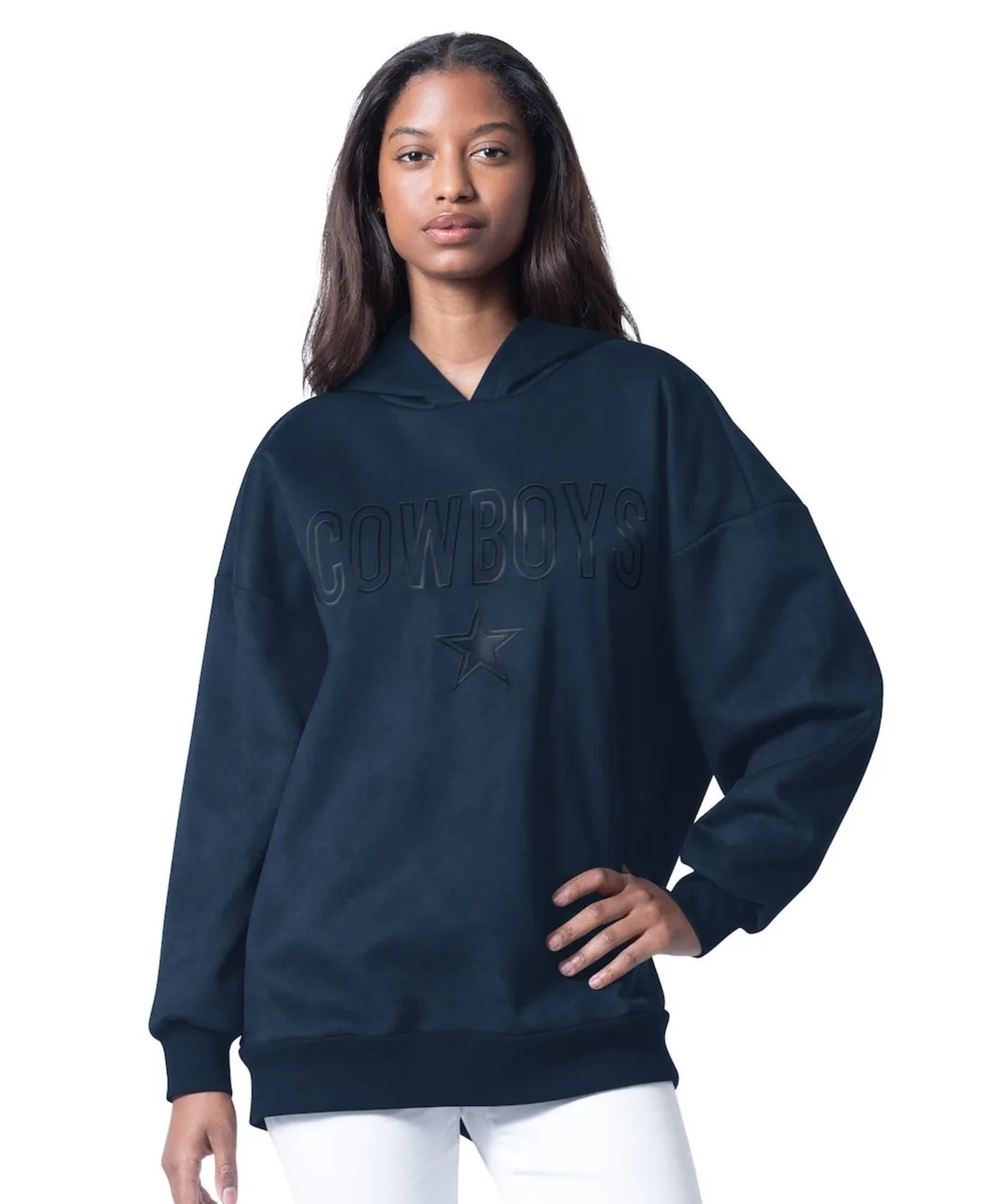 Dallas Cowboys Best Hitter Oversized Tunic Pullover Hoodie by G-iii 4her By Carl Banks