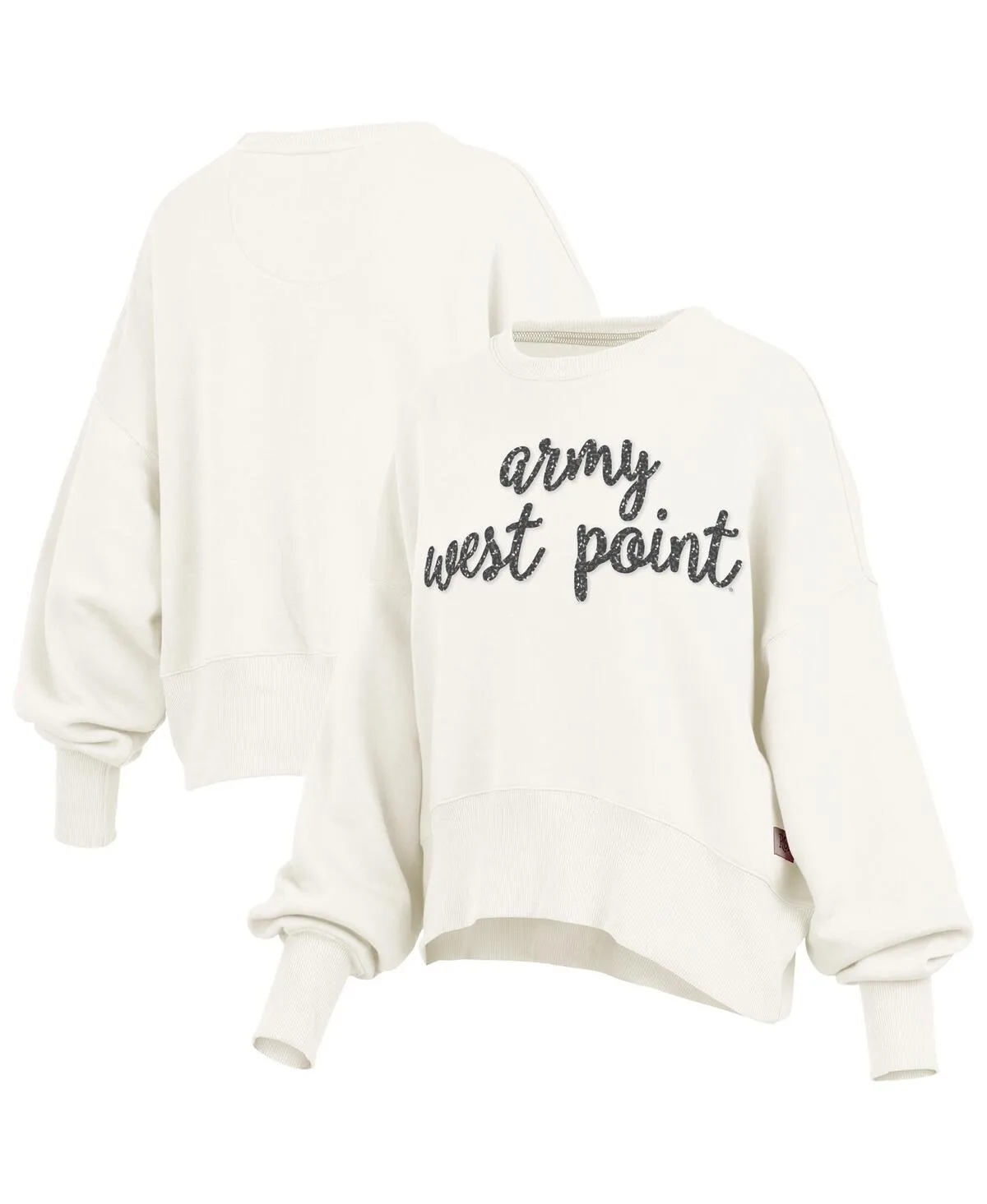 Army Black Knights Oversized Chelsea Waist Length Pullover Sweatshirt by Pressbox