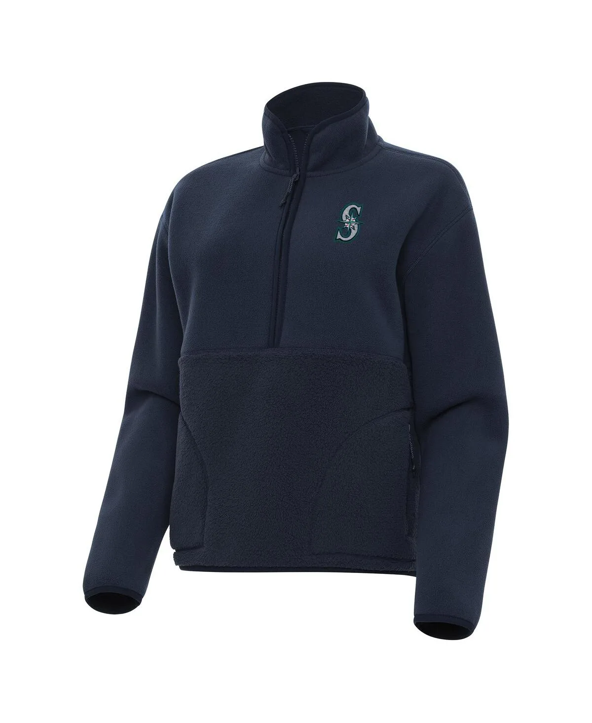 Seattle Mariners Figure Half-Zip Sweatshirt by Antigua