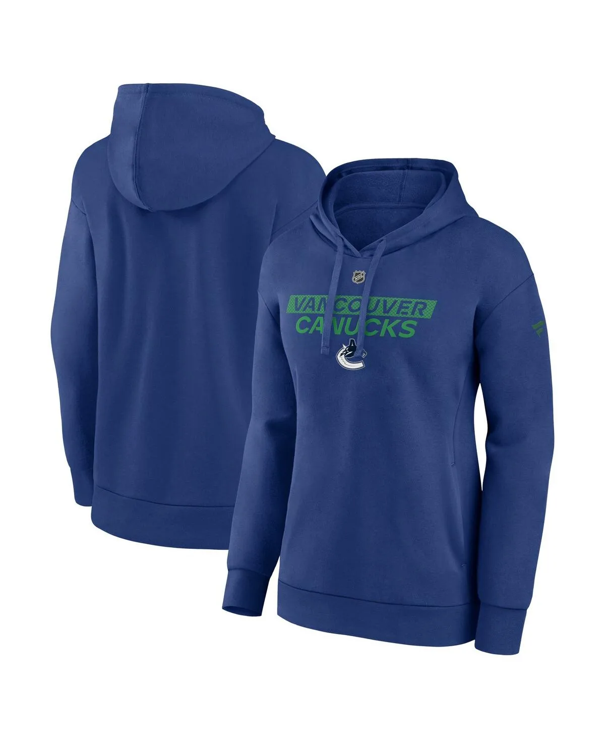 Vancouver Canucks Authentic Pro Core Primary Fleece Pullover Hoodie by Fanatics