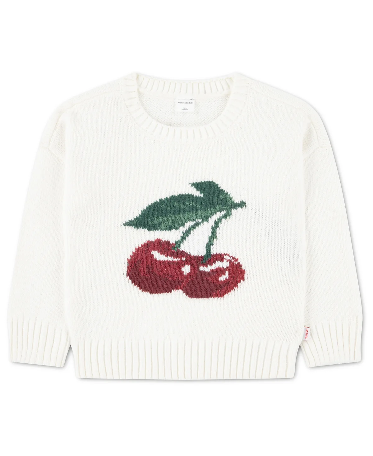 Cherry Oversized Sweater by Abercrombie Kids