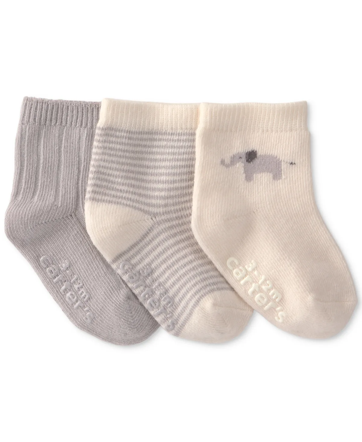 Elephant Ankle Socks, 3-Pack by Carter's