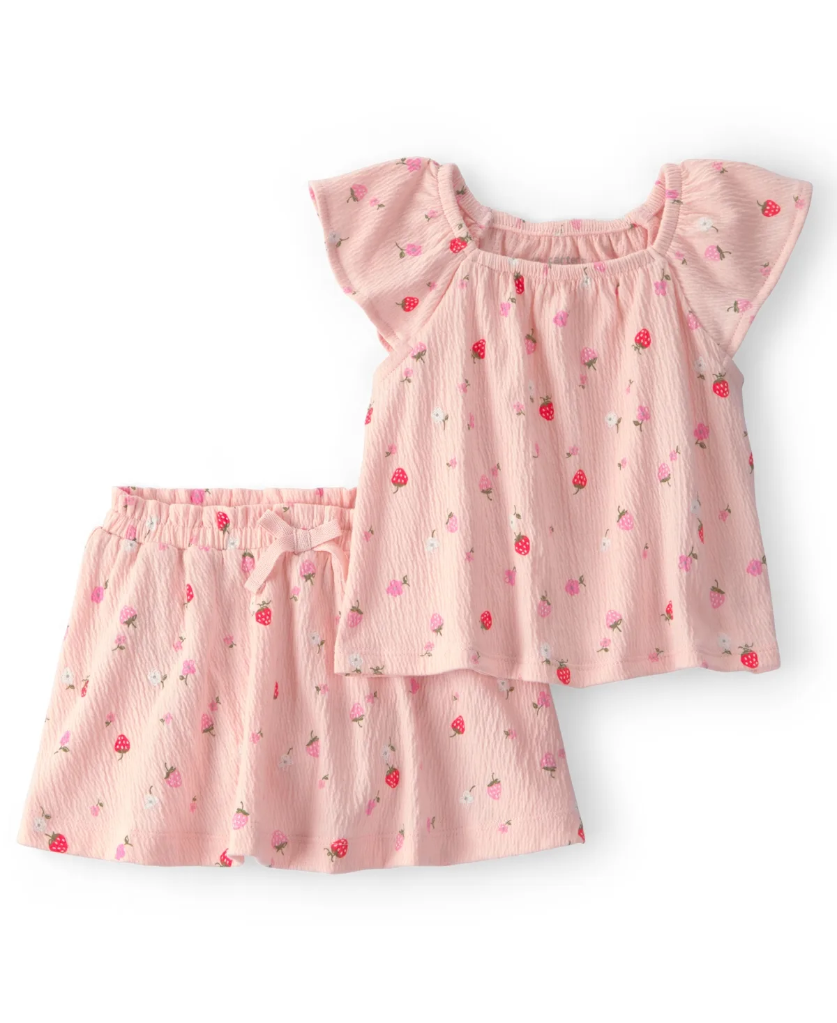 Strawberry Short-Sleeve Top & Skort, 2-Piece Set by Carter's