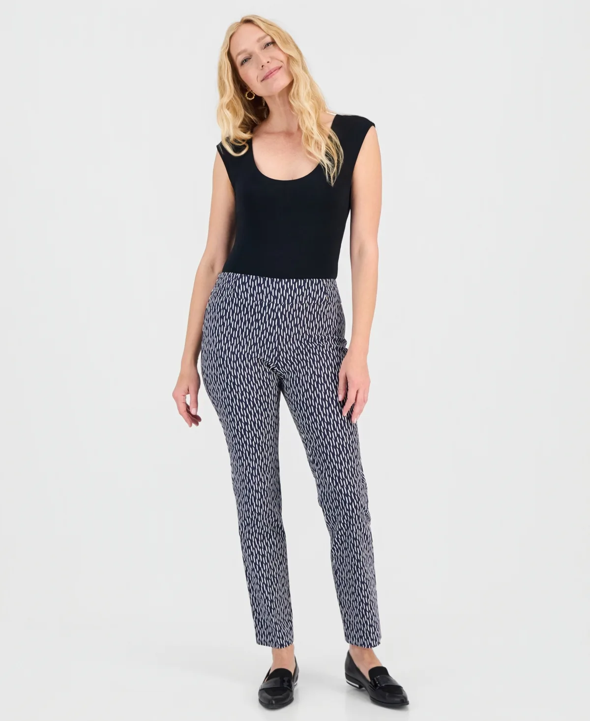 Cheetah Tummy-Control Rivet Pants