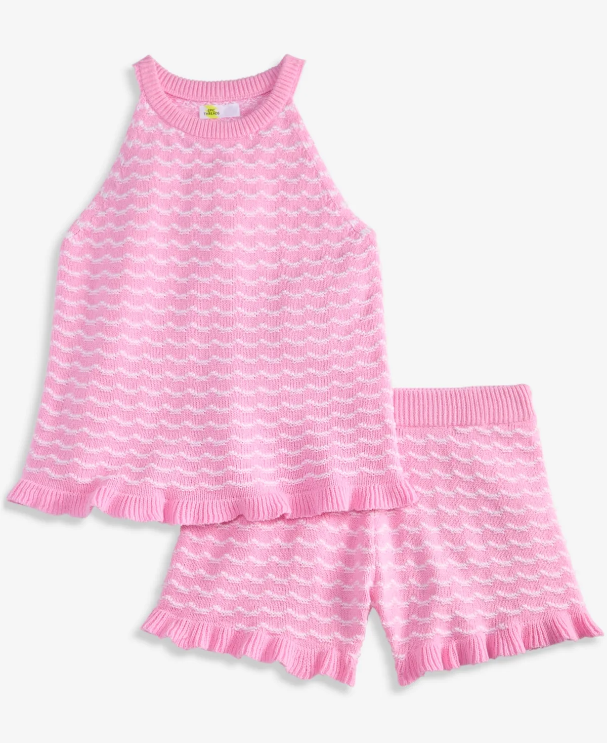 Crochet Top & Shorts, 2-Piece Set by Epic Threads
