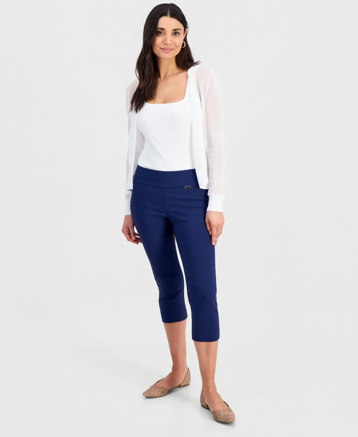 Tummy-Control Pull-On Capri Pants by I.n.c. International Concepts