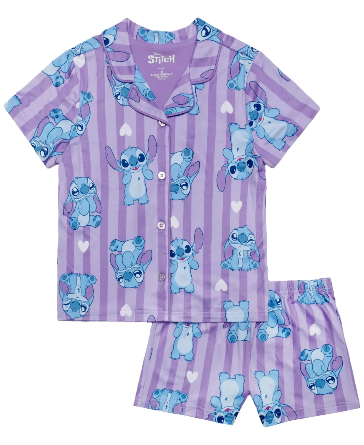 Notch Collar Top and Shorts, 2-Piece Set by Lilo Stitch