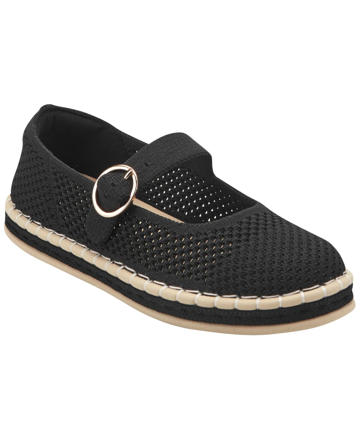 Francene Knit Mary Jane Espadrille Flats
