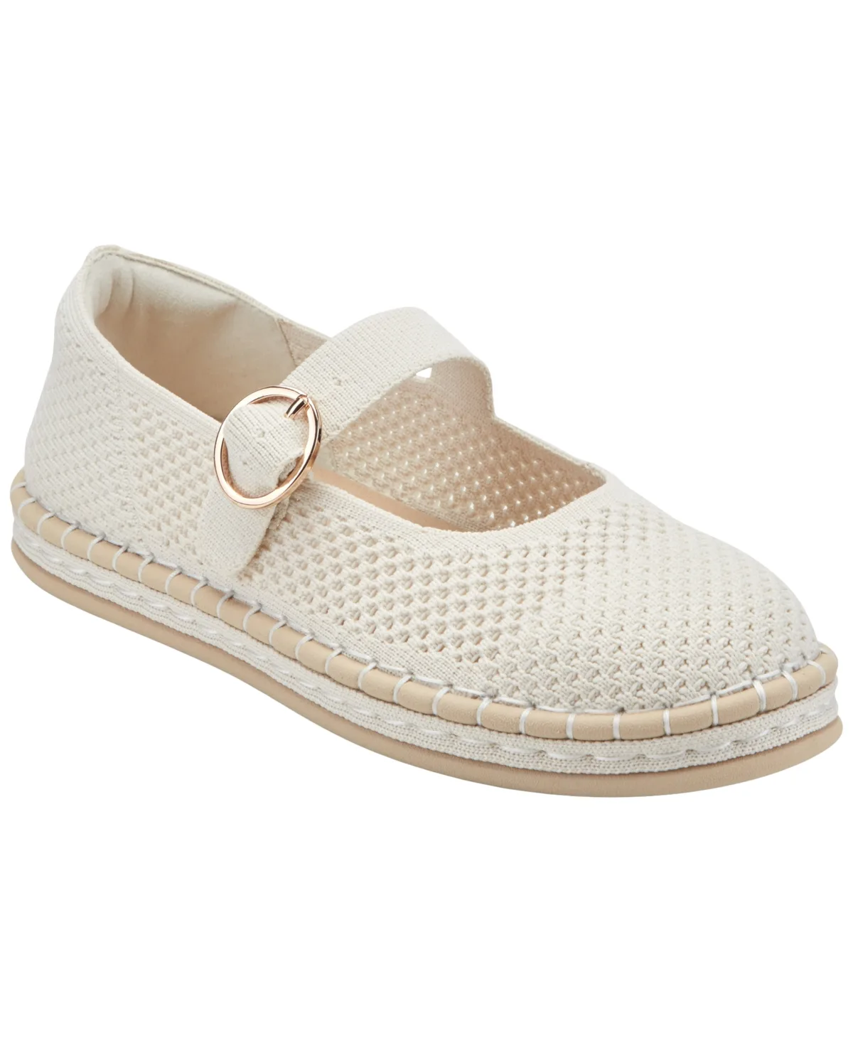 Francene Knit Mary Jane Espadrille Flats