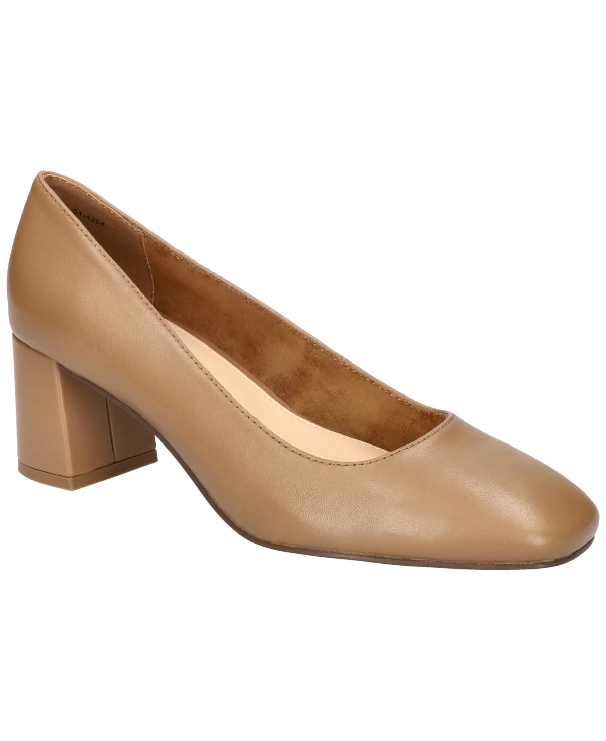 Jillian Block Heel Square Toe Pumps