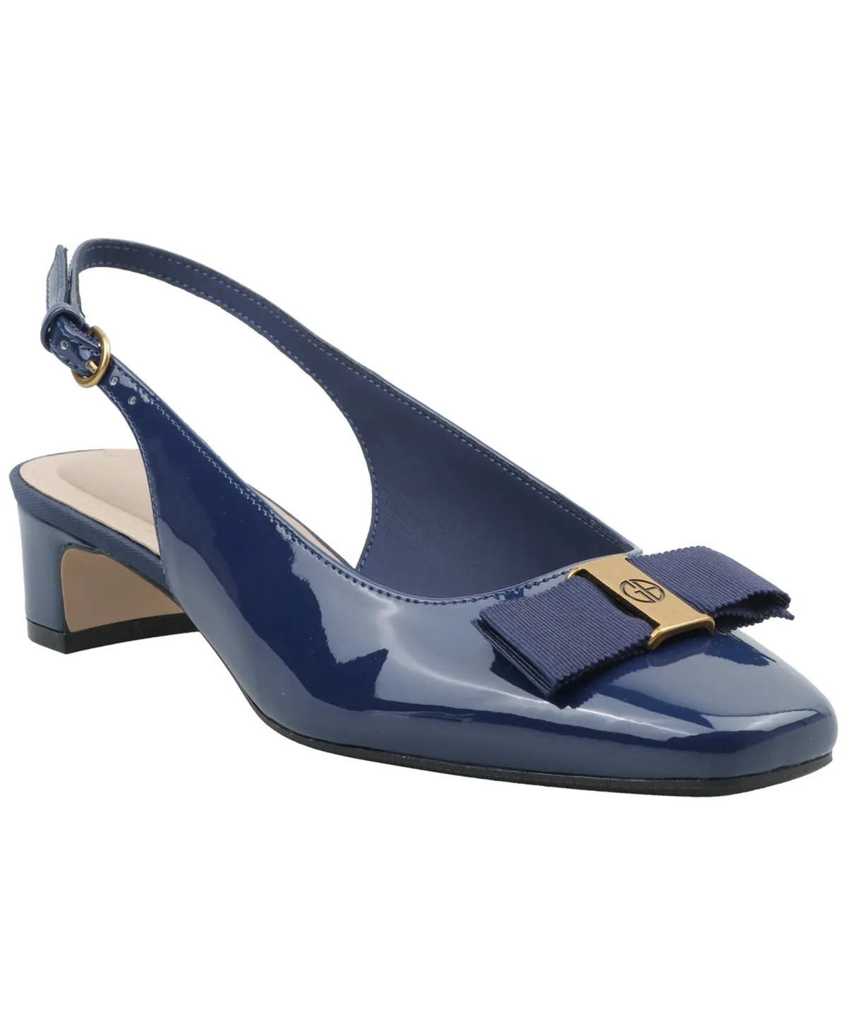Battah Slingback Square Toe Pumps