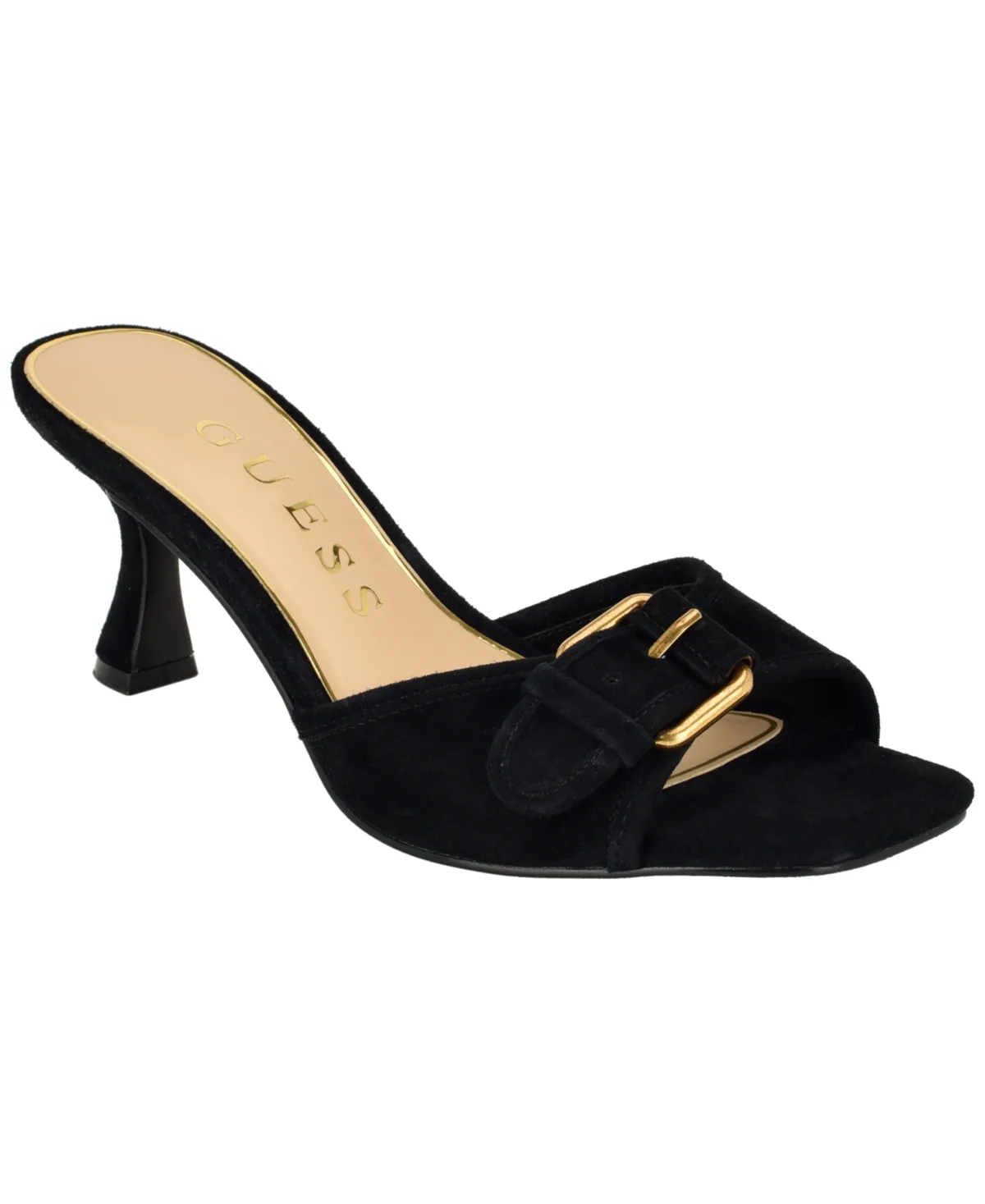 Dista Buckle Kitten Heel Sandals