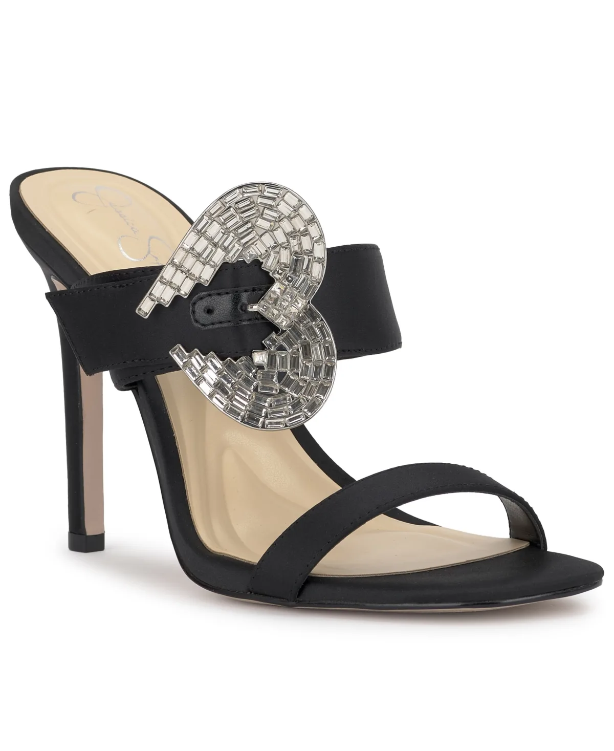Orrieta Heart Buckle Slip on Dress Sandals by Jessica Simpson