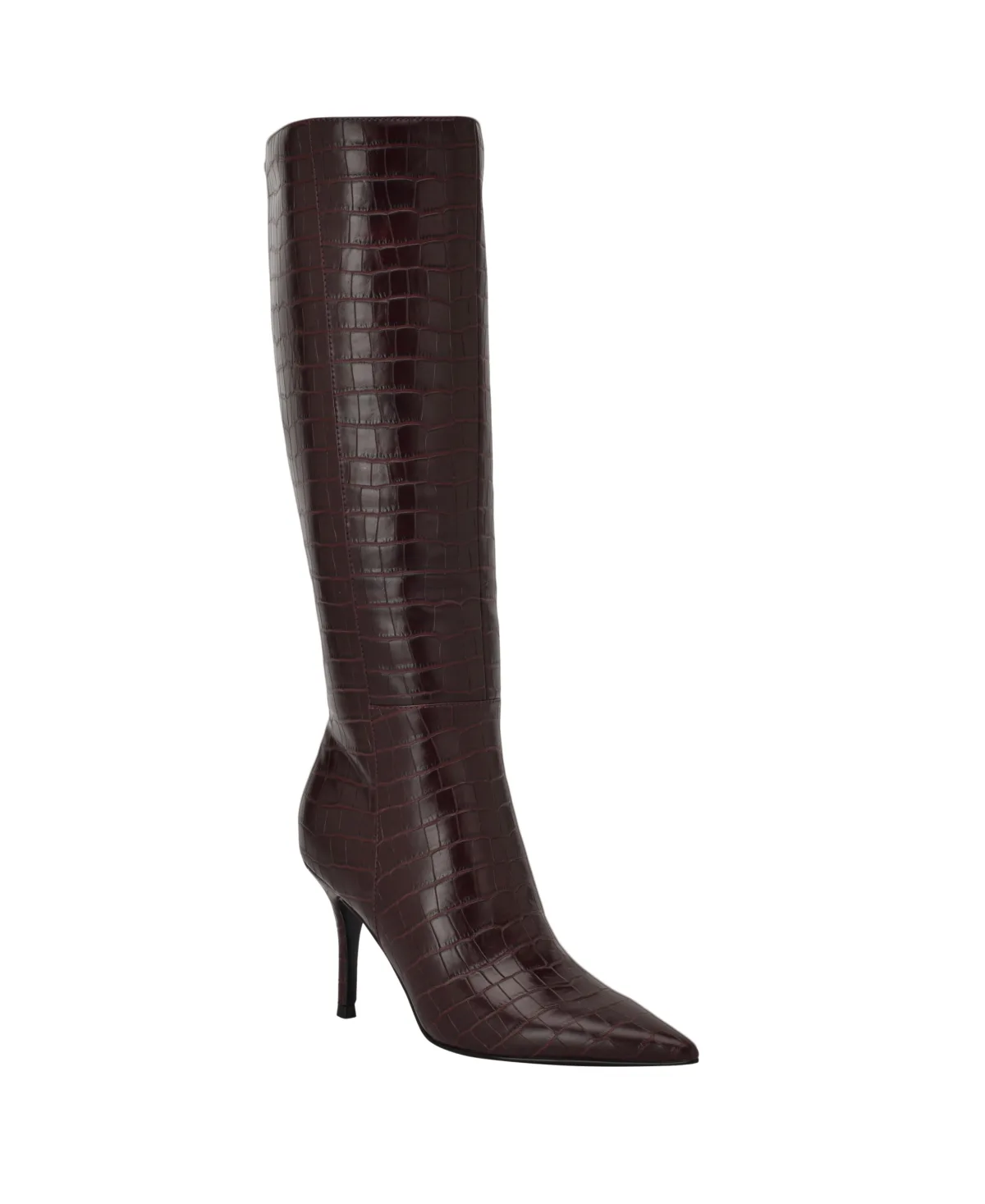 Gressa Wide Calf Tall Pointed Toe Stiletto Boots by Guess