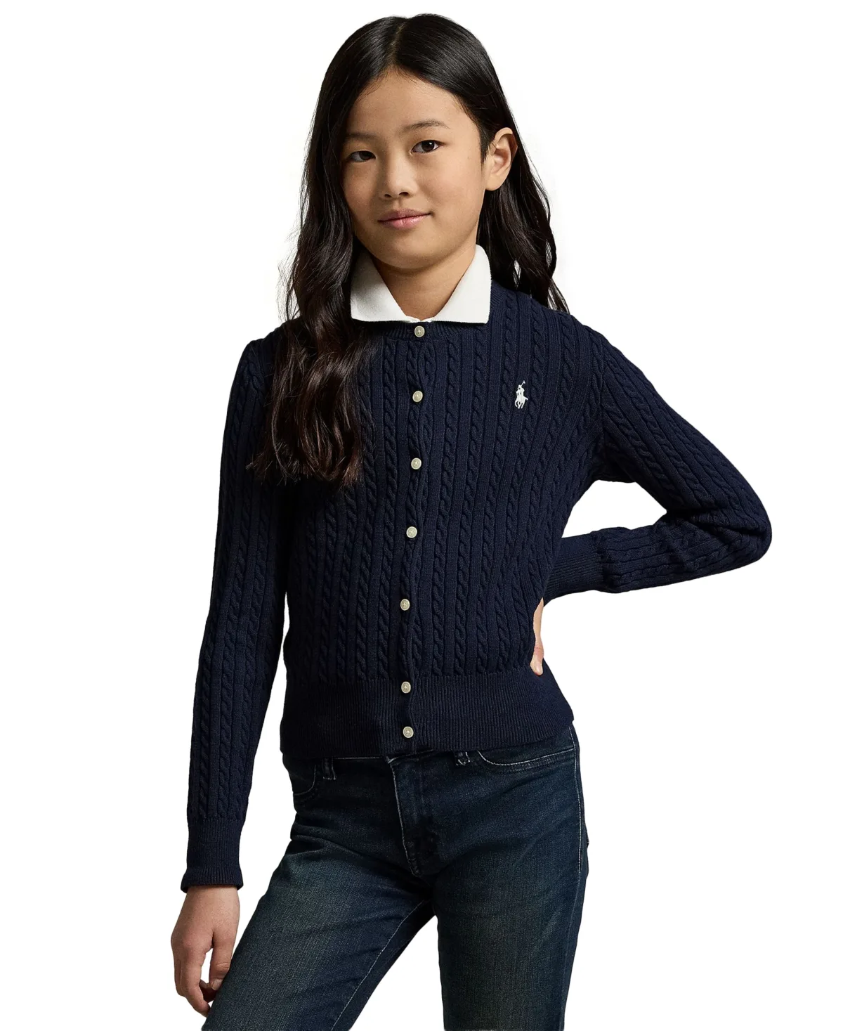 Cable-Knit Cotton Cardigan by Polo Ralph Lauren