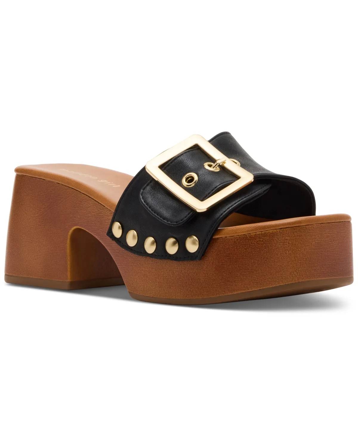 Woodlandd Platform Block-Heel Sandals
