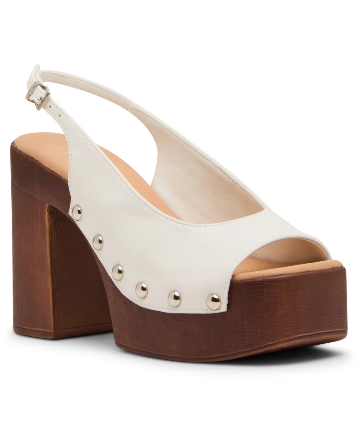 Xanadu Wooden Platform Slingback Pumps by Madden Girl