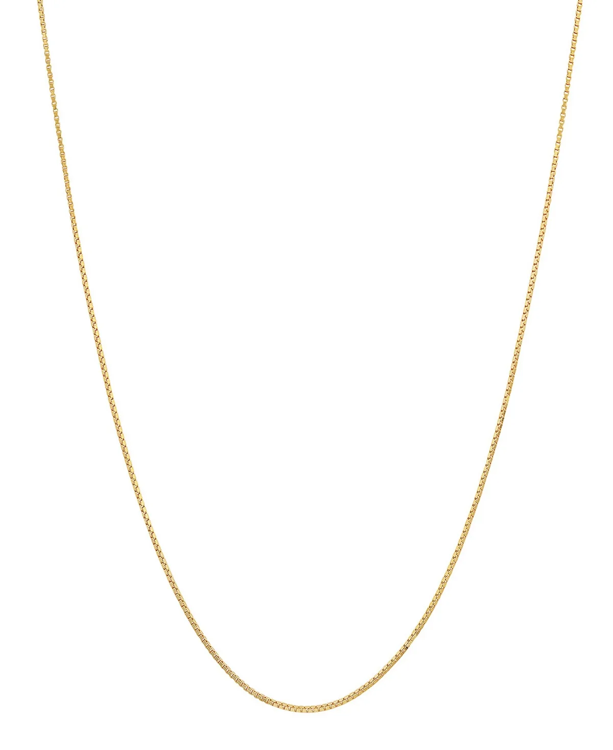 14K Gold Plated Box Chain Necklace
