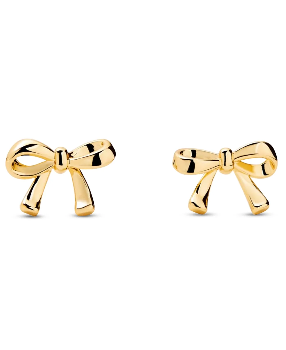 Tracy Gold-Plated Bow Earrings