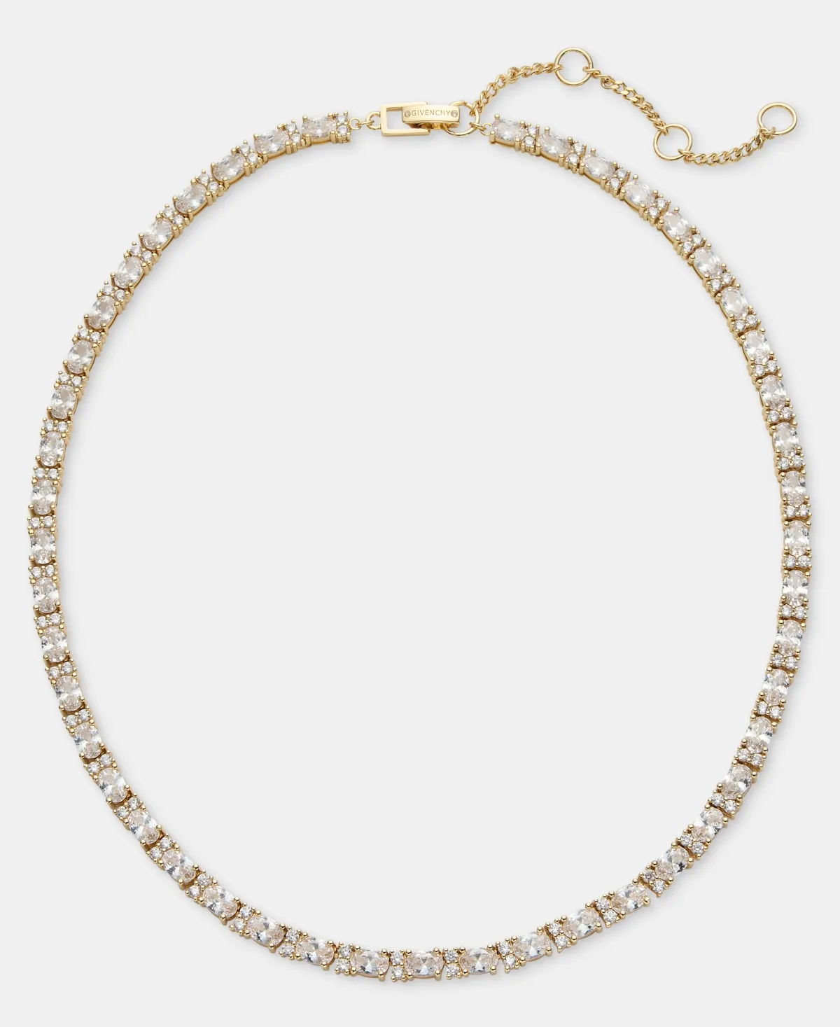 Cubic Zirconia Collar Necklace, 16" + 3" Extender by Givenchy