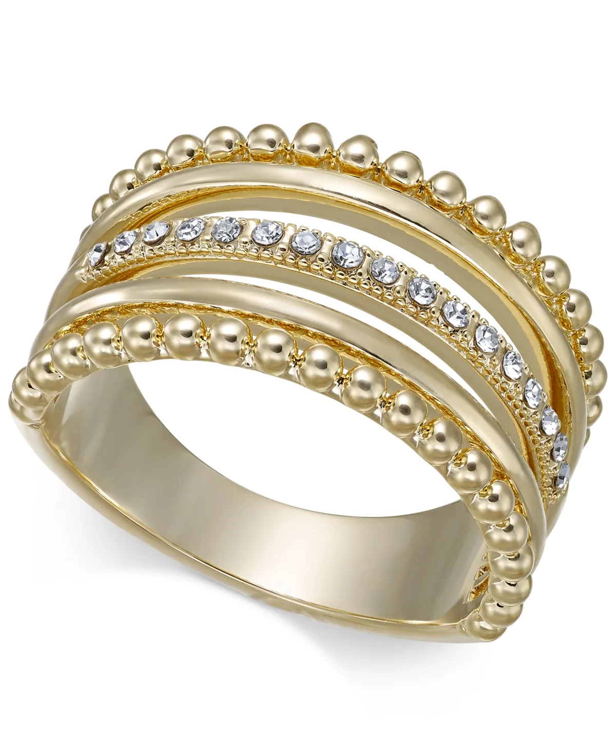 Gold-Tone Crystal Stack Ring by I.n.c. International Concepts