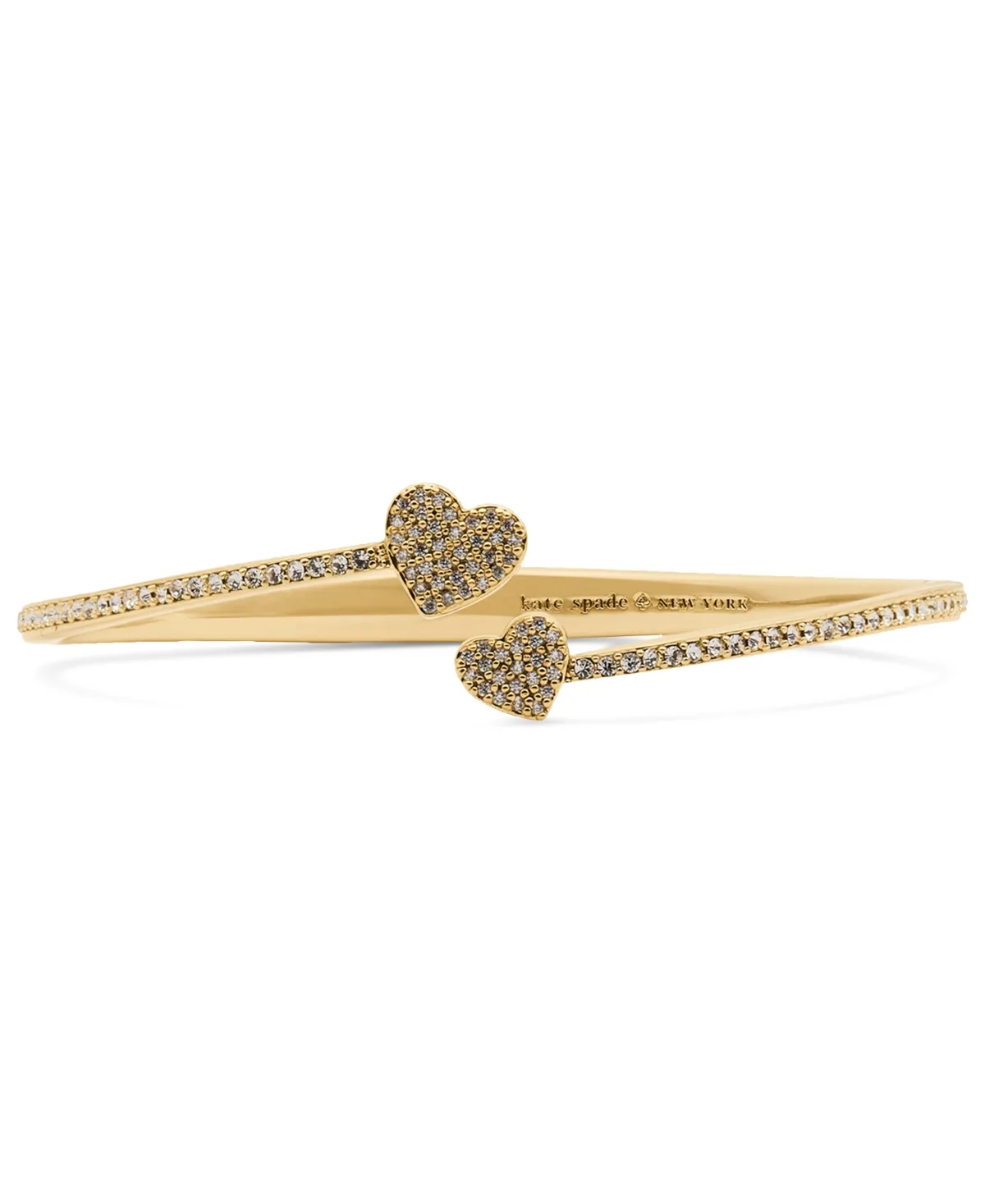 Cubic Zirconia Pave Heart Bracelet