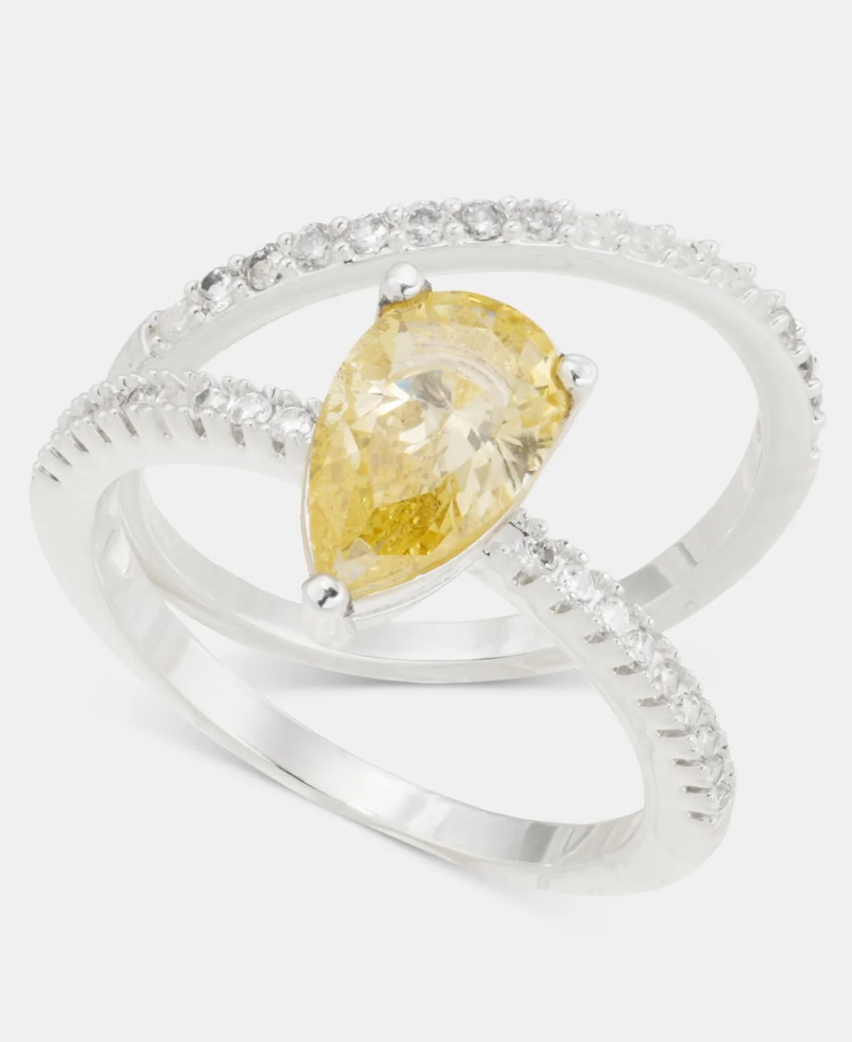 Yellow Crystal Ring by Charter Club