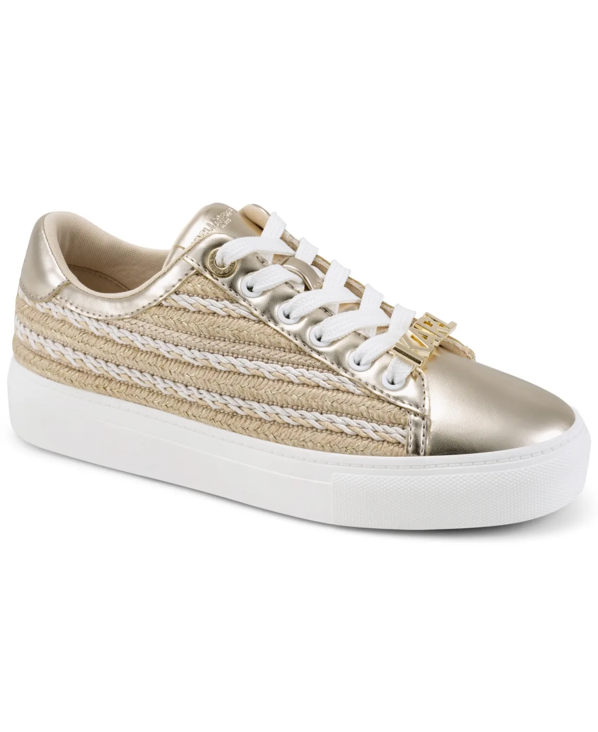 Cate Pins Lace-Up Sneakers by Karl Lagerfeld Paris
