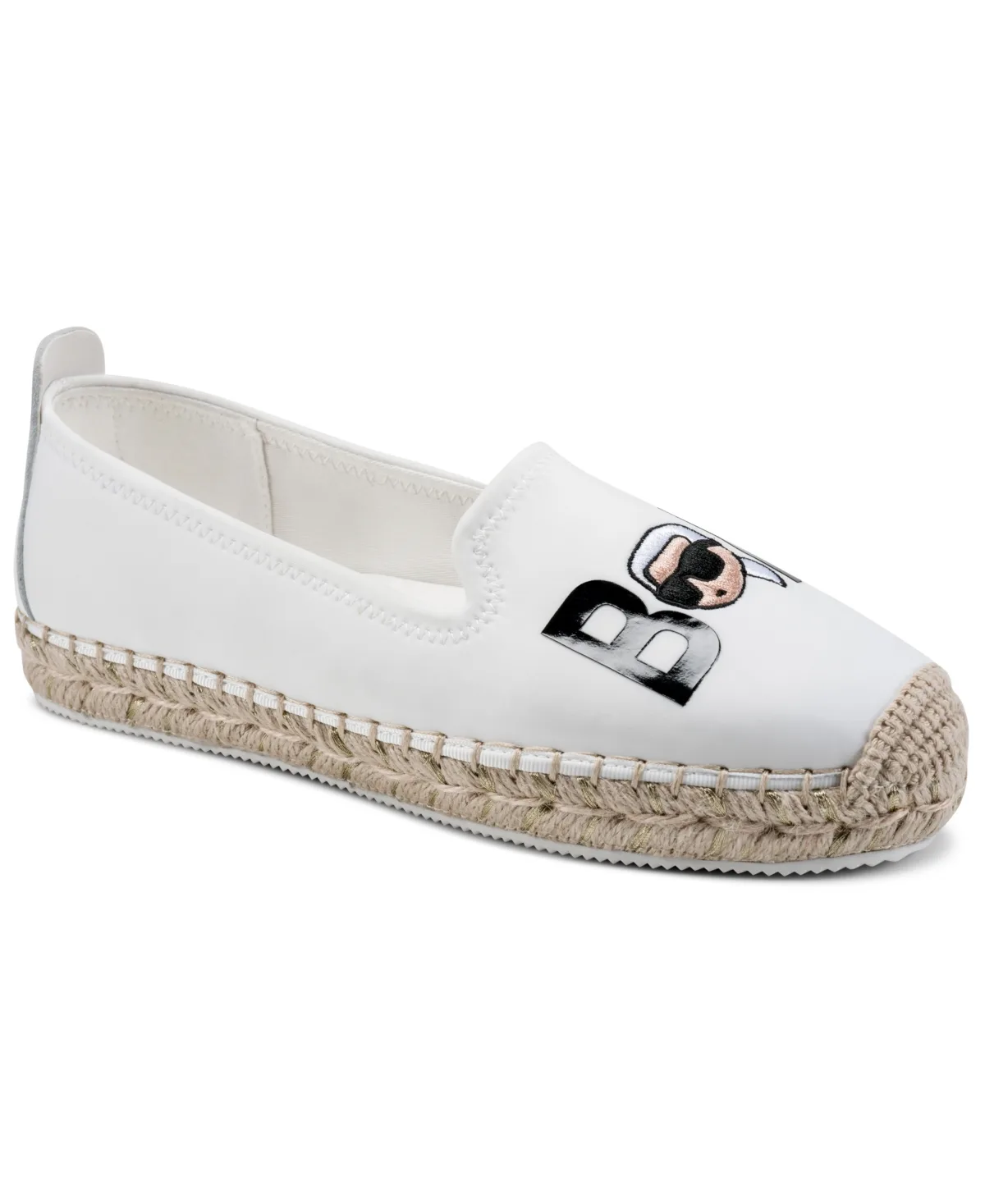 Michaela Bonjour Slip-On Espadrilles Flats by Karl Lagerfeld Paris